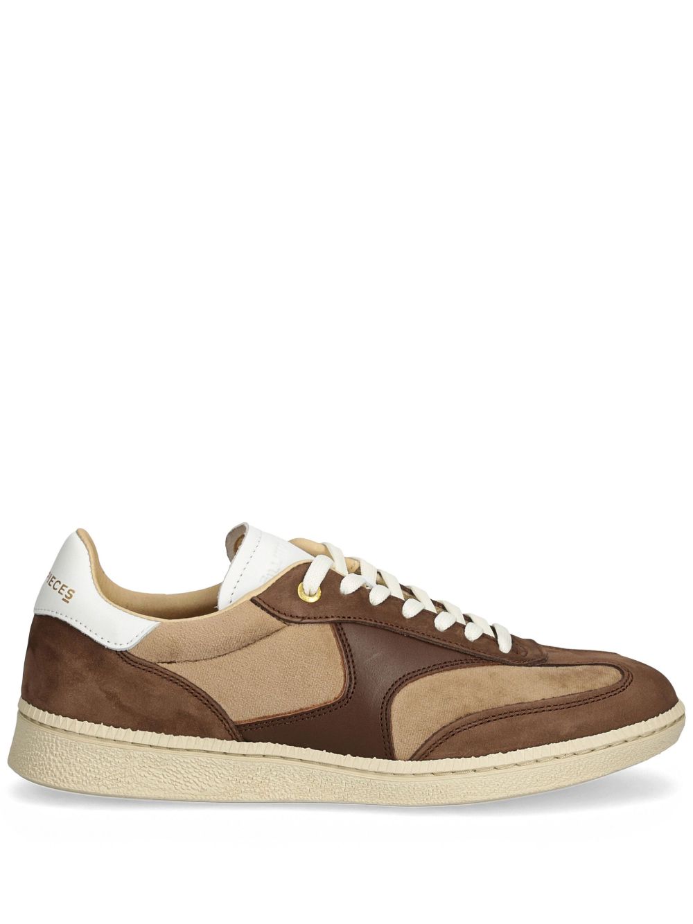 Filling Pieces 拼接设计板鞋 - 褐色