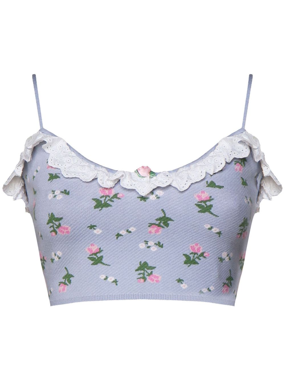 For Love And Lemons Amalia 上衣 - 蓝色