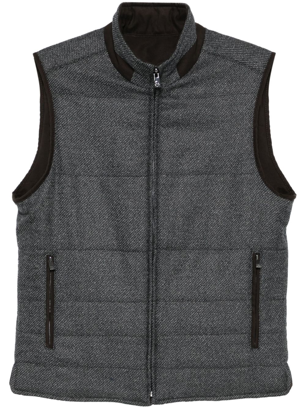 Corneliani 绗缝马甲 - 灰色