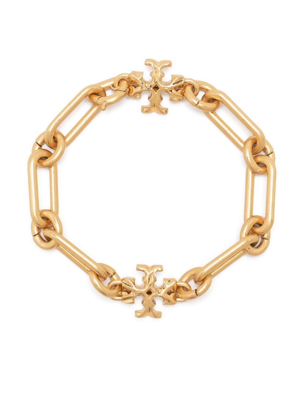 Tory Burch 双T链式手链 - 金色
