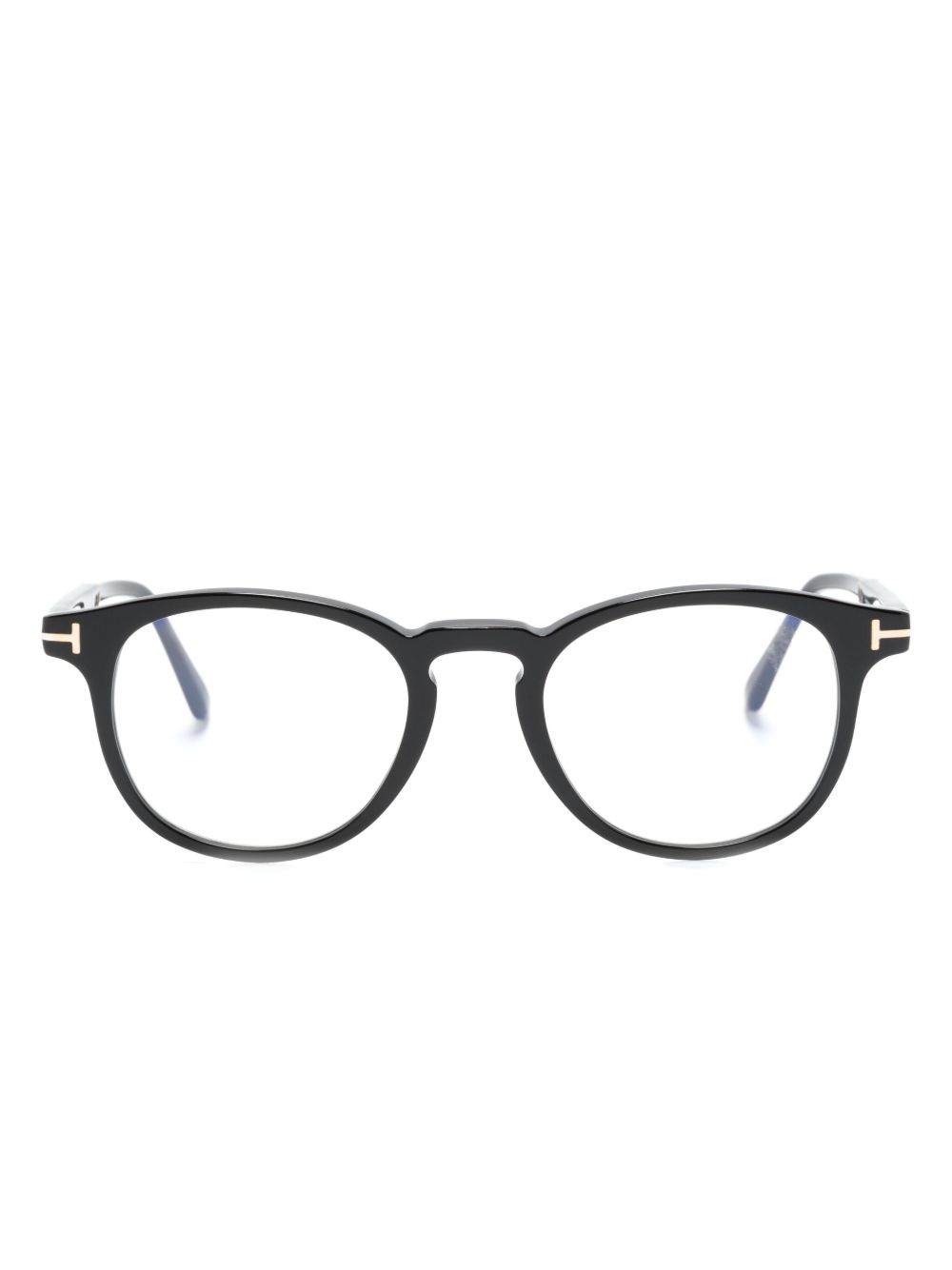 TOM FORD Eyewear 广角大圆框眼镜 - 黑色