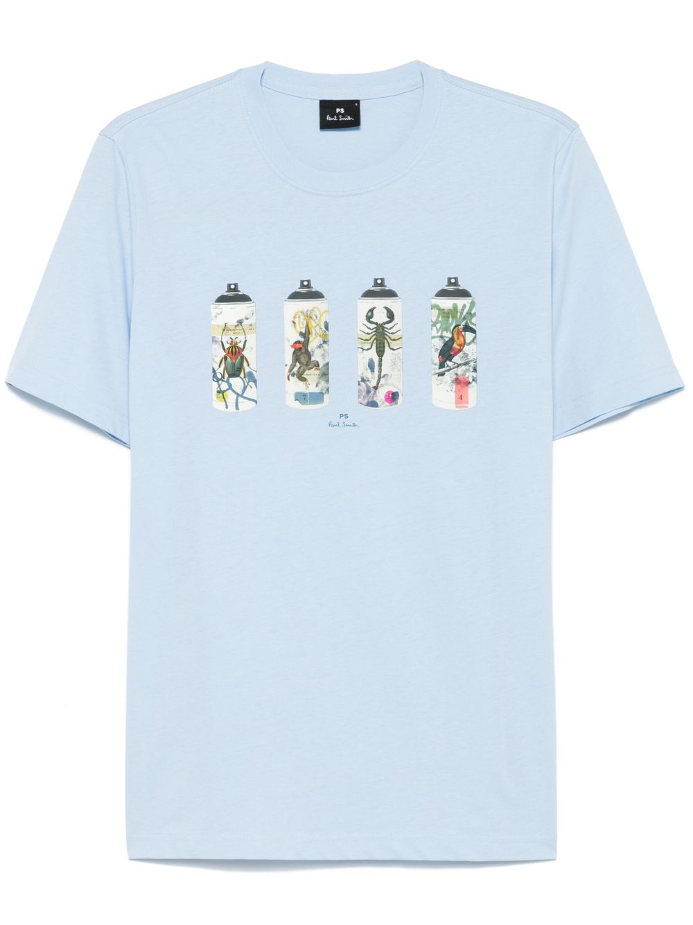 PS Paul Smith Spray Cans 印花T恤 - 蓝色