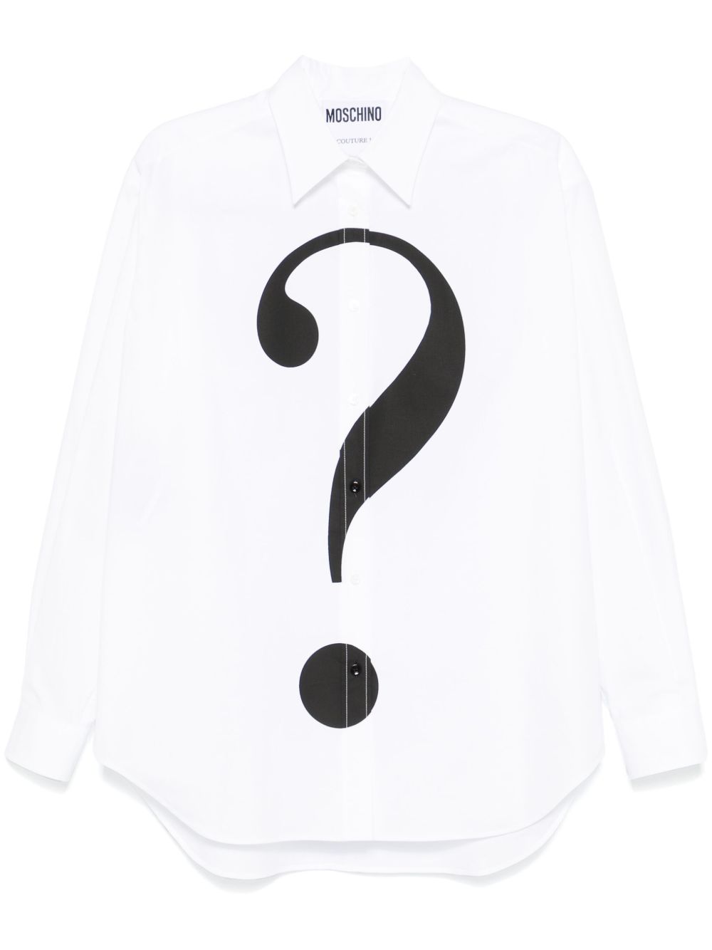Moschino 问号印花衬衫 - 白色