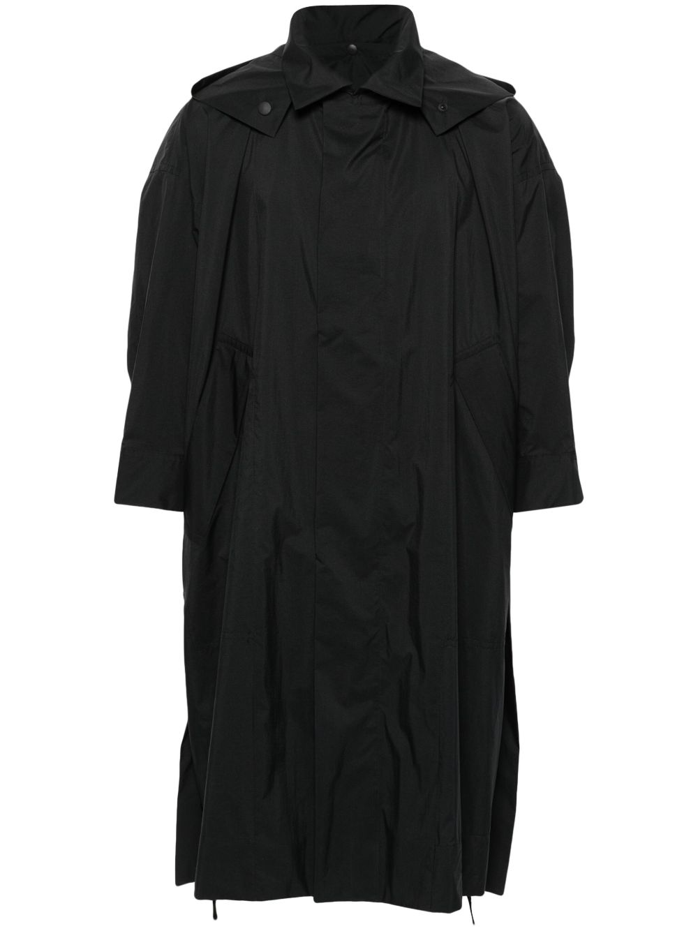 Issey Miyake Pre-Owned 连帽轻薄外套 - 黑色