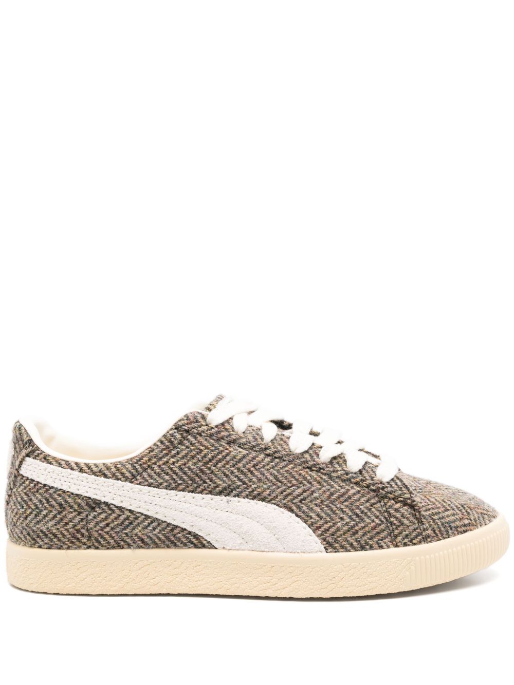 PUMA Clyde Harris 粗花呢运动鞋 - 褐色