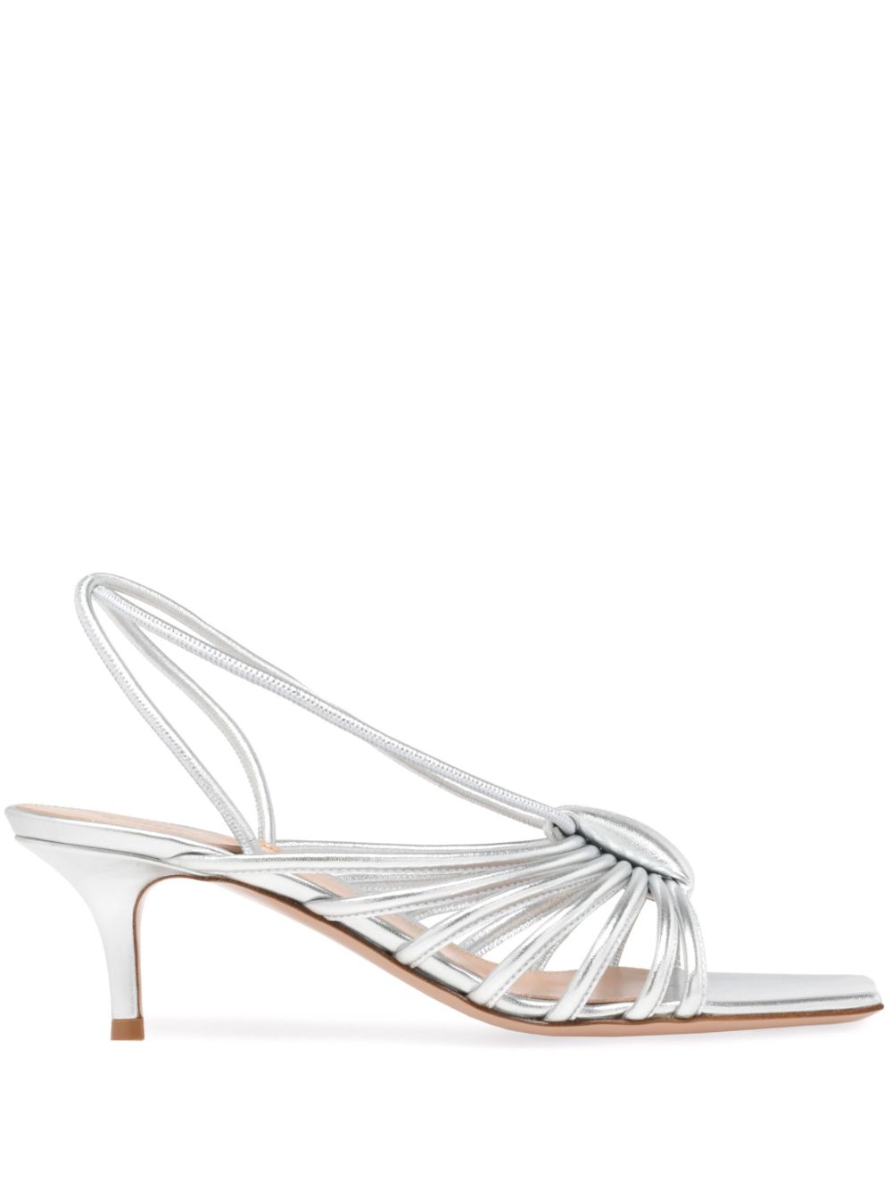 Gianvito Rossi Hellen 低跟凉鞋（5.5厘米） - 银色
