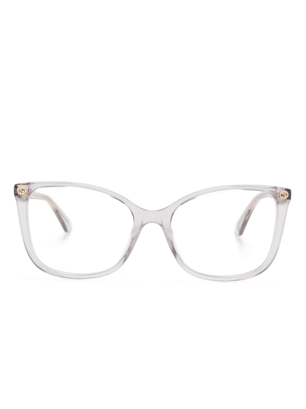 Gucci Eyewear 猫眼框眼镜 - 灰色