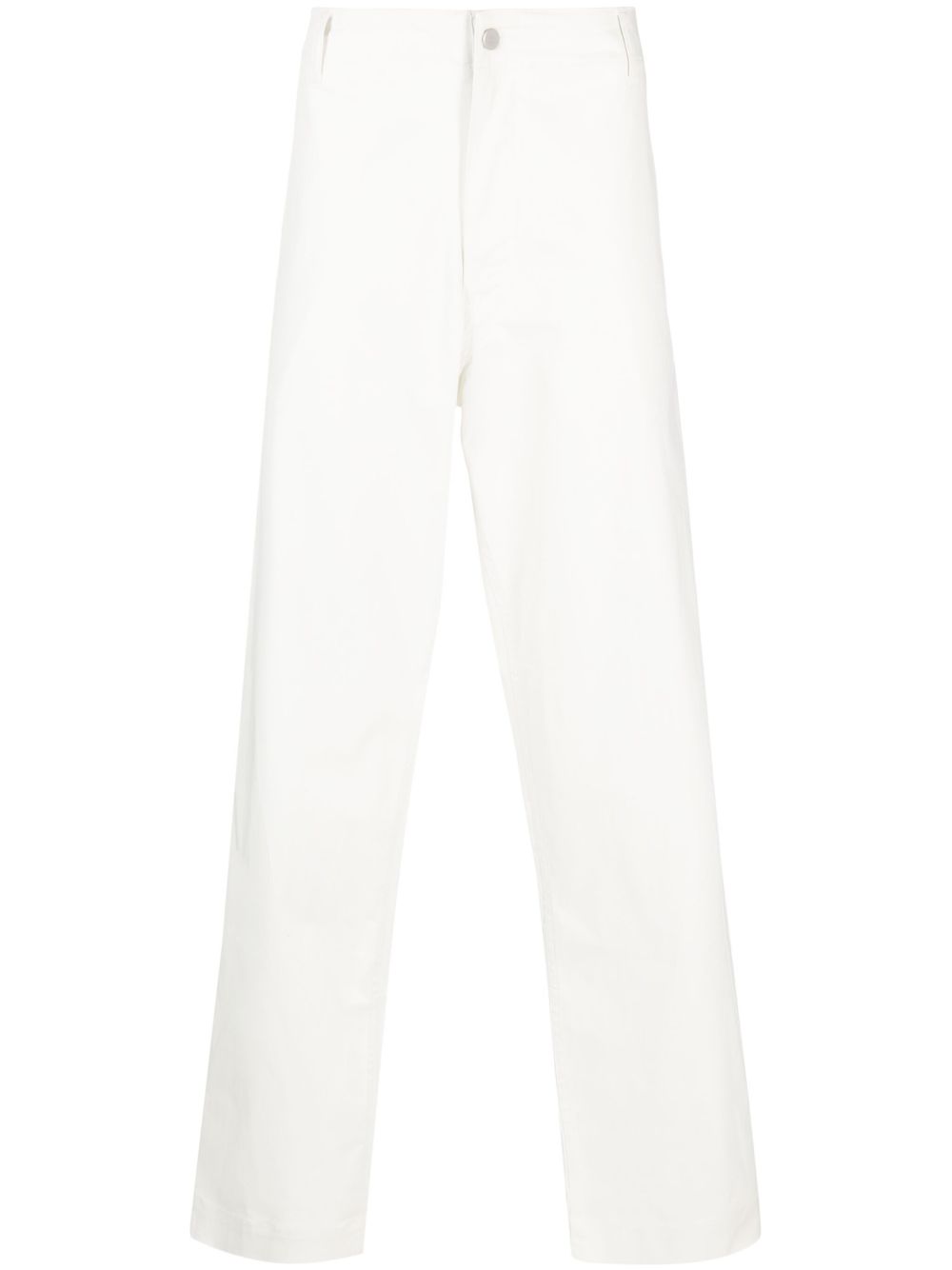 Emporio Armani Sustainable Collection 直筒长裤 - 白色