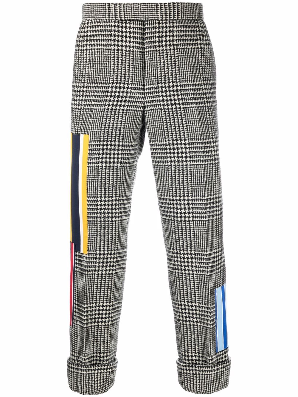 Thom Browne 拼接羊毛露踝裤 - 黑色