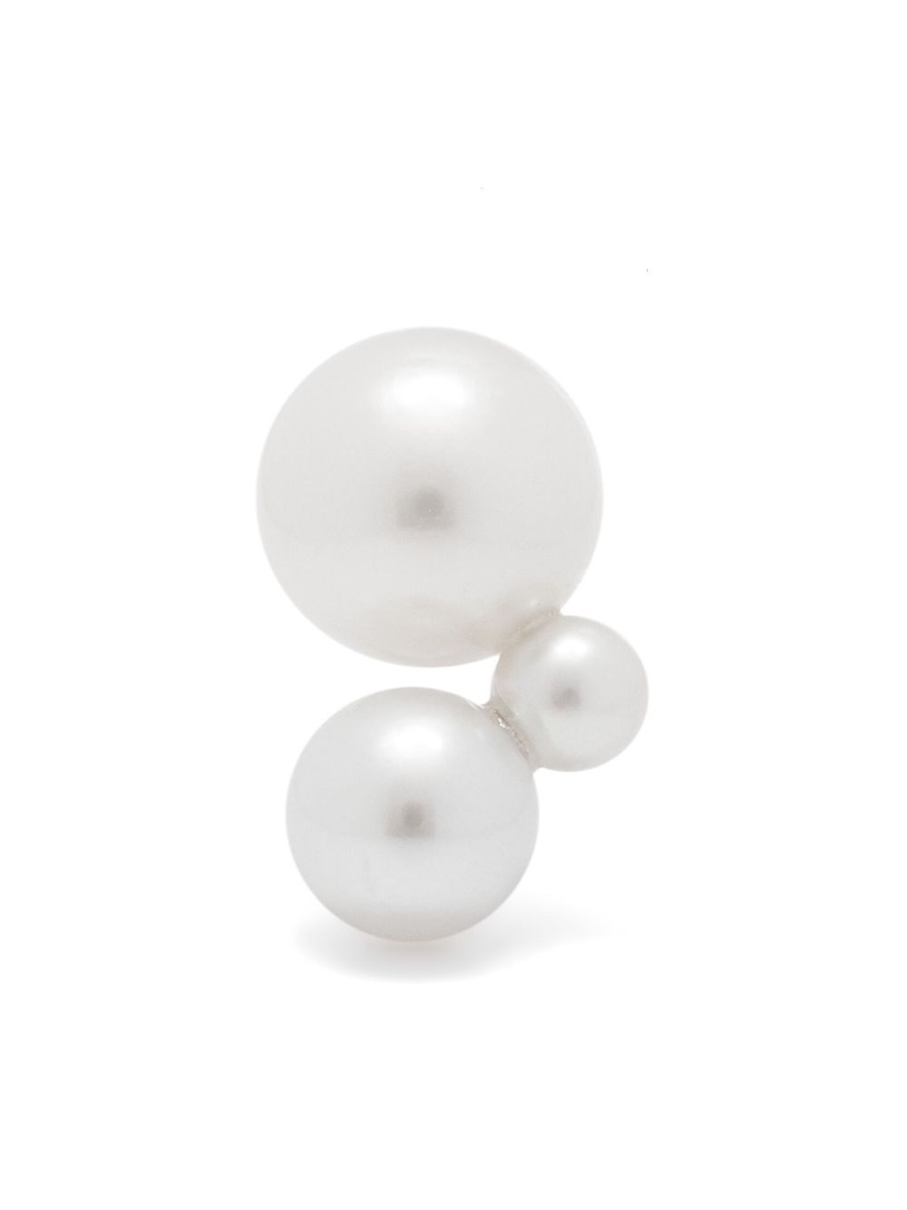 Sophie Bille Brahe 14K黄金淡水珍珠 Petite Stellari 单只耳环 - 金色