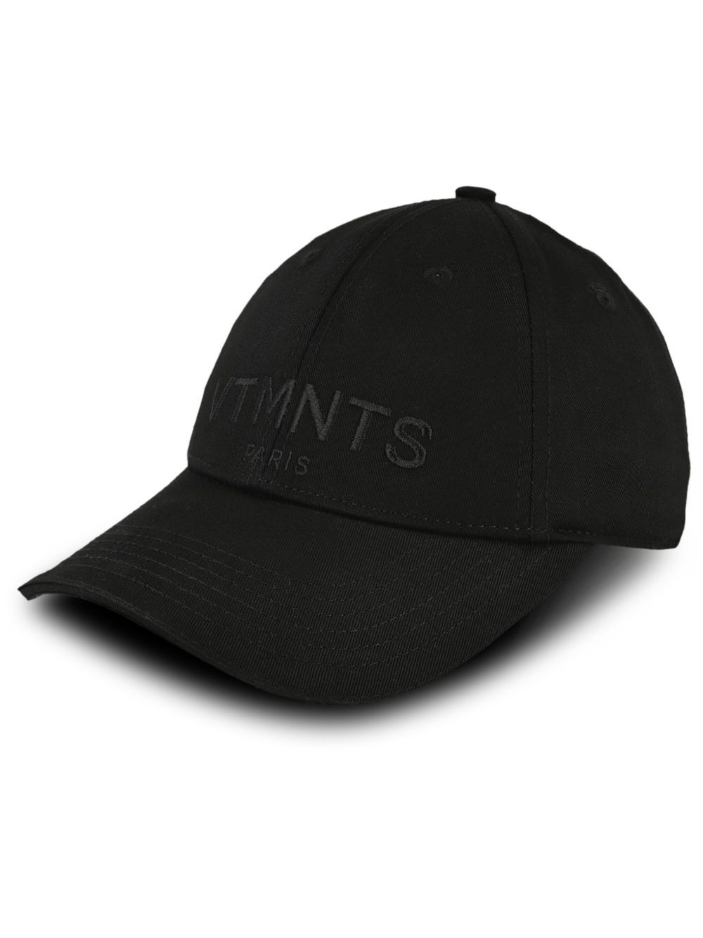 VTMNTS 刺绣棉棒球帽 - 黑色