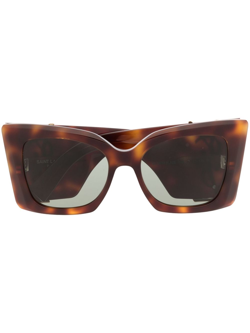 Saint Laurent Eyewear SL M119 超大款猫眼框太阳眼镜 - 褐色