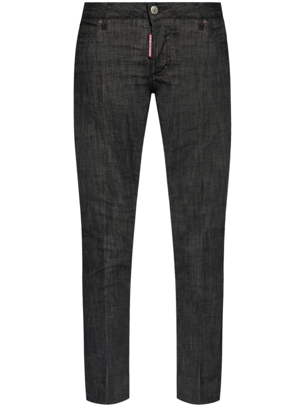 DSQUARED2 低腰露踝紧身牛仔裤 - 黑色