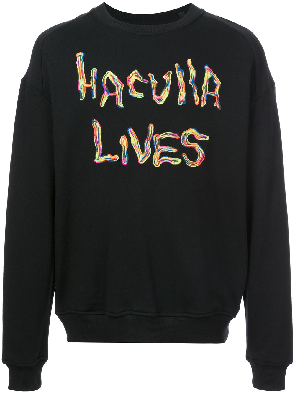 Haculla oversized back print sweatshirt - 黑色