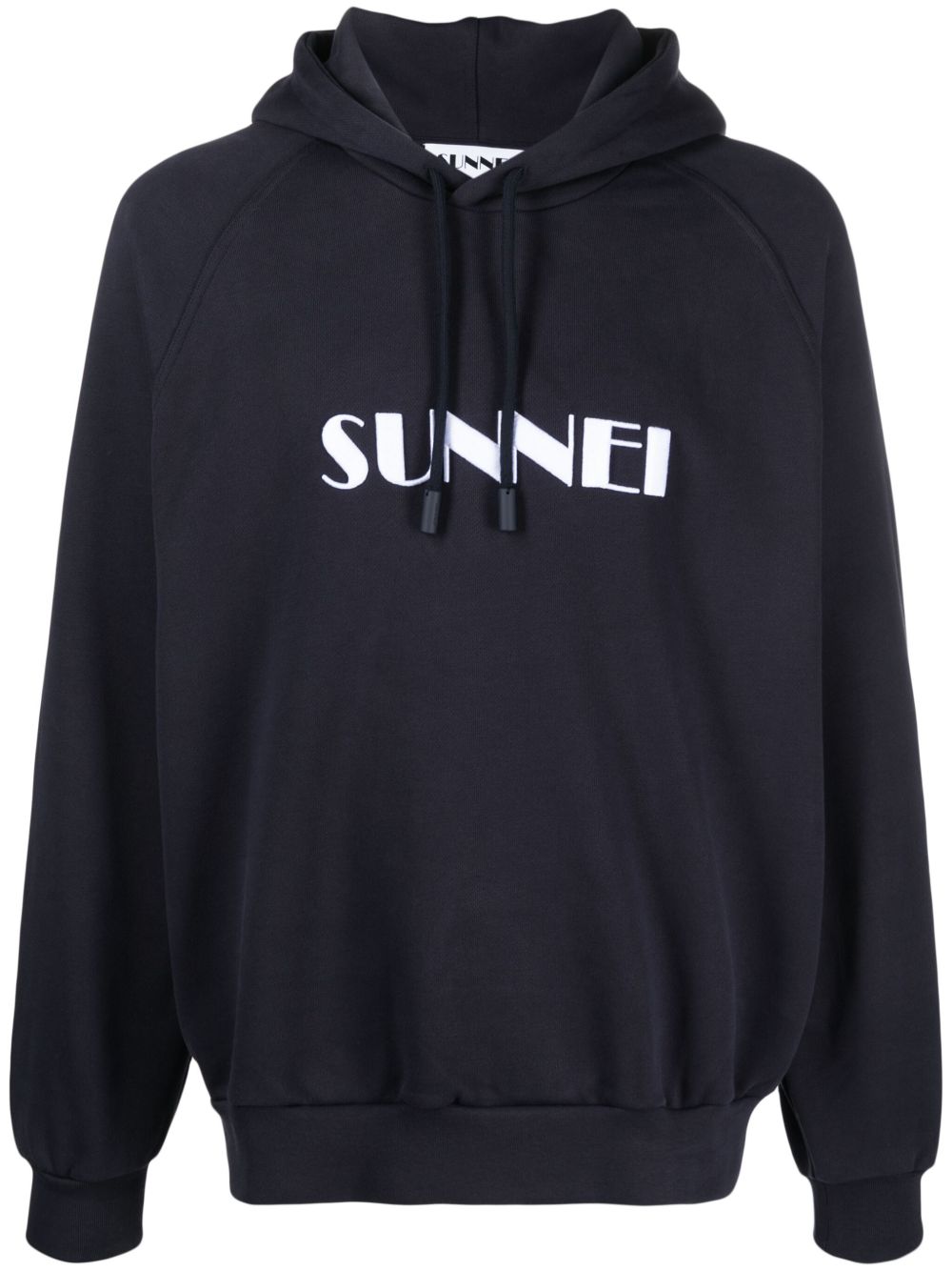 Sunnei logo印花连帽衫 - 蓝色