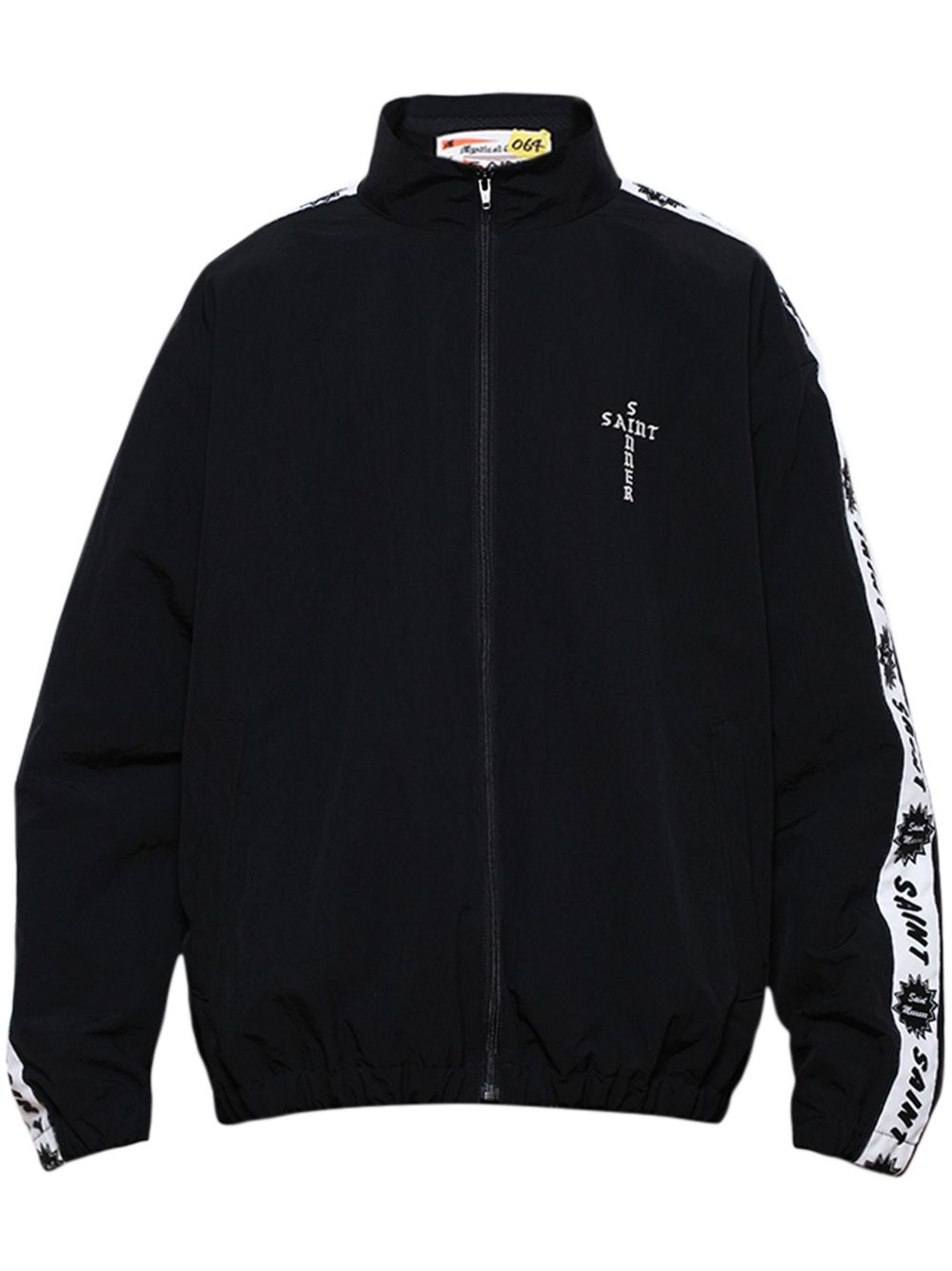 SAINT MXXXXXX logo饰带夹克 - 黑色