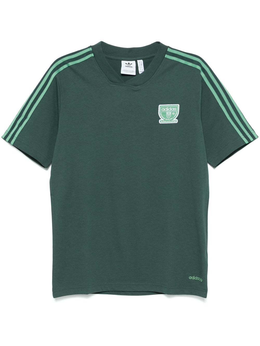 adidas 三条纹logo T恤 - 绿色