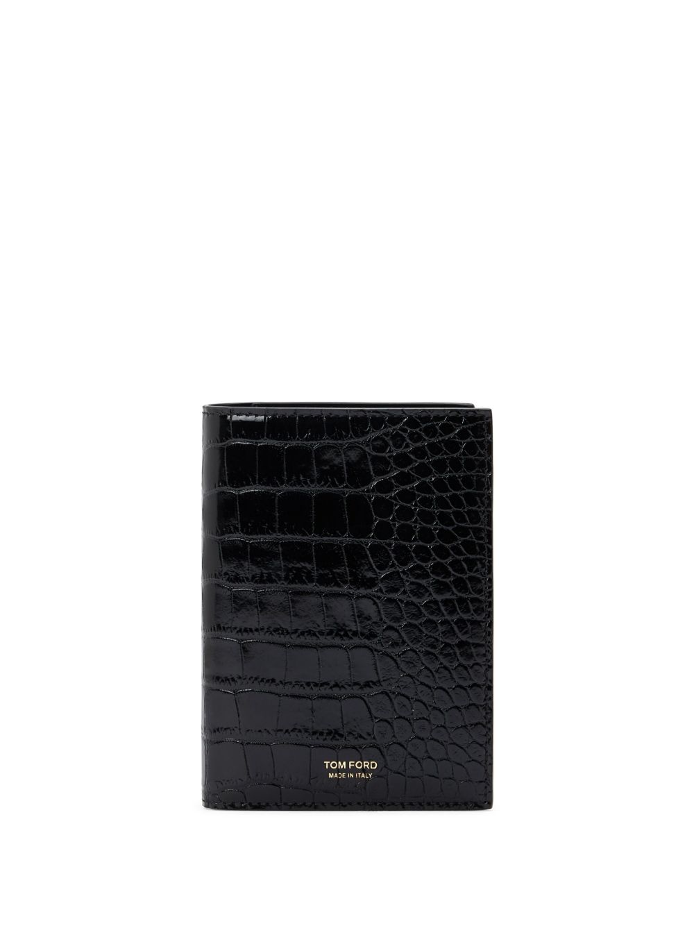 TOM FORD 对折皮质卡夹 - 黑色
