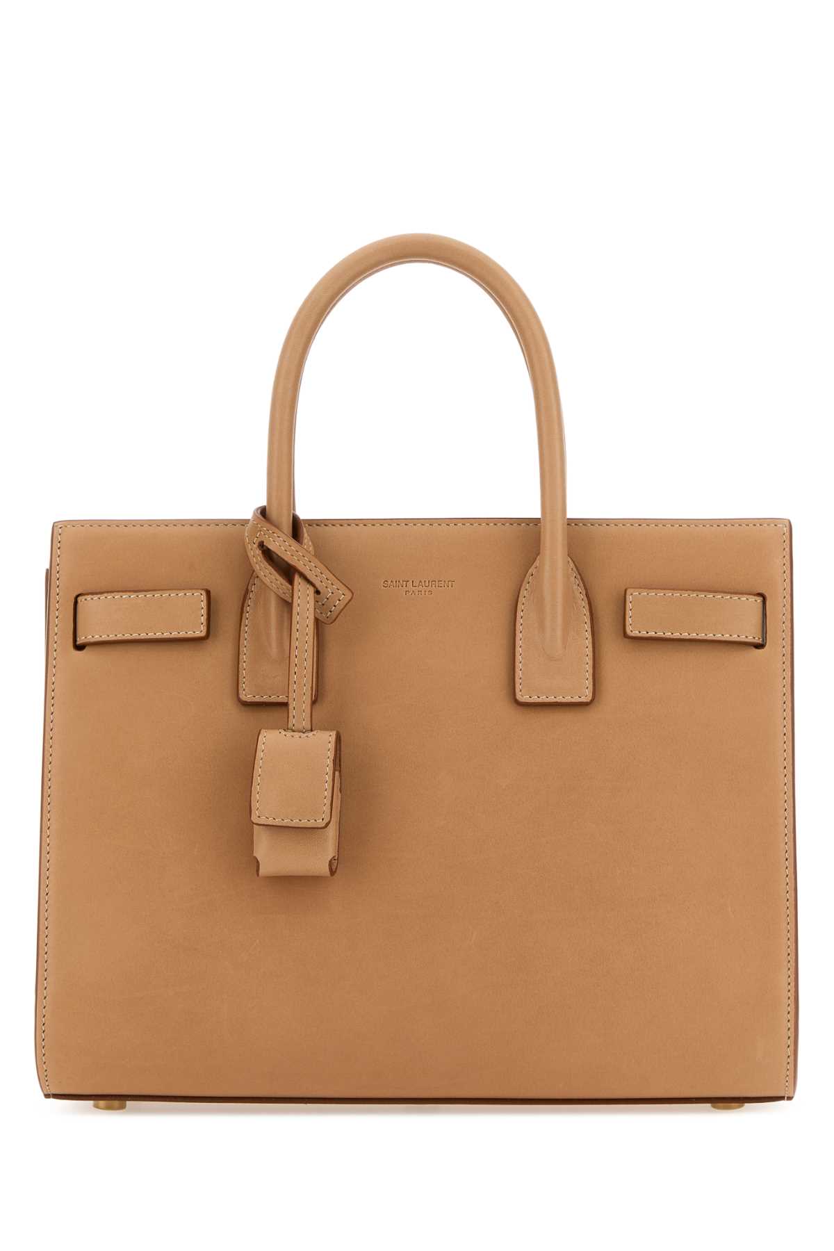 Saint Laurent Camel Leather Baby Sac De Jour Handbag