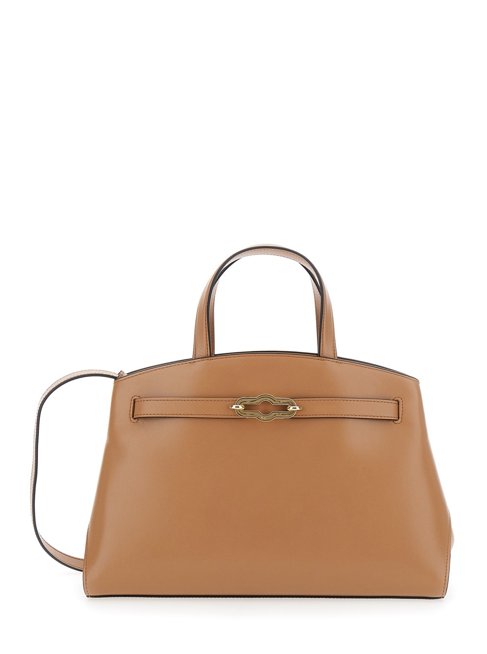 Mulberry pimlico 小号米色带可调节可拆卸肩带皮质女士手提包