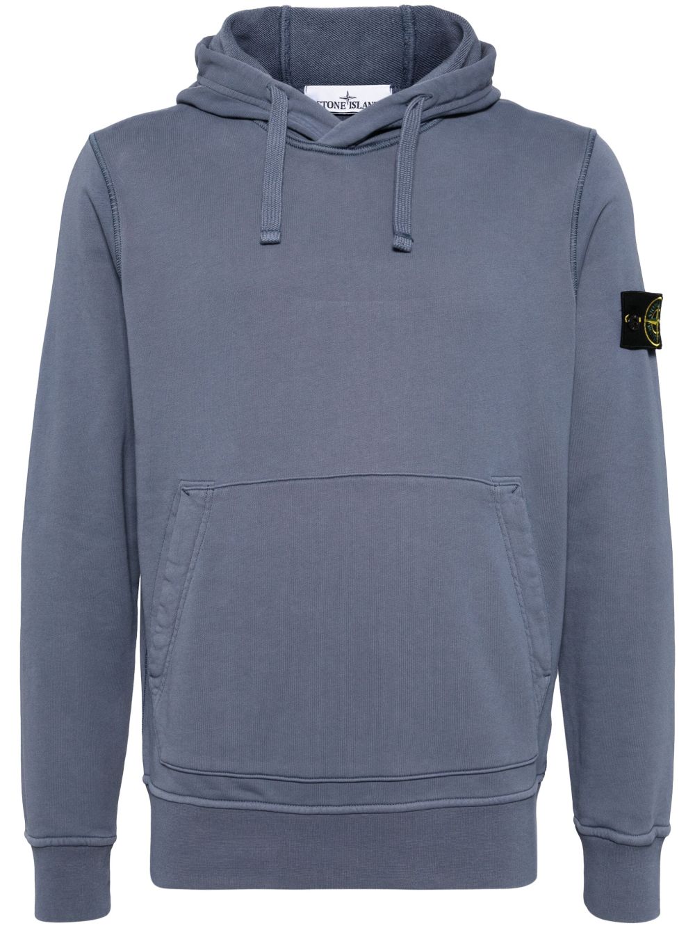 Stone Island 罗盘徽章棉连帽衫 - 蓝色