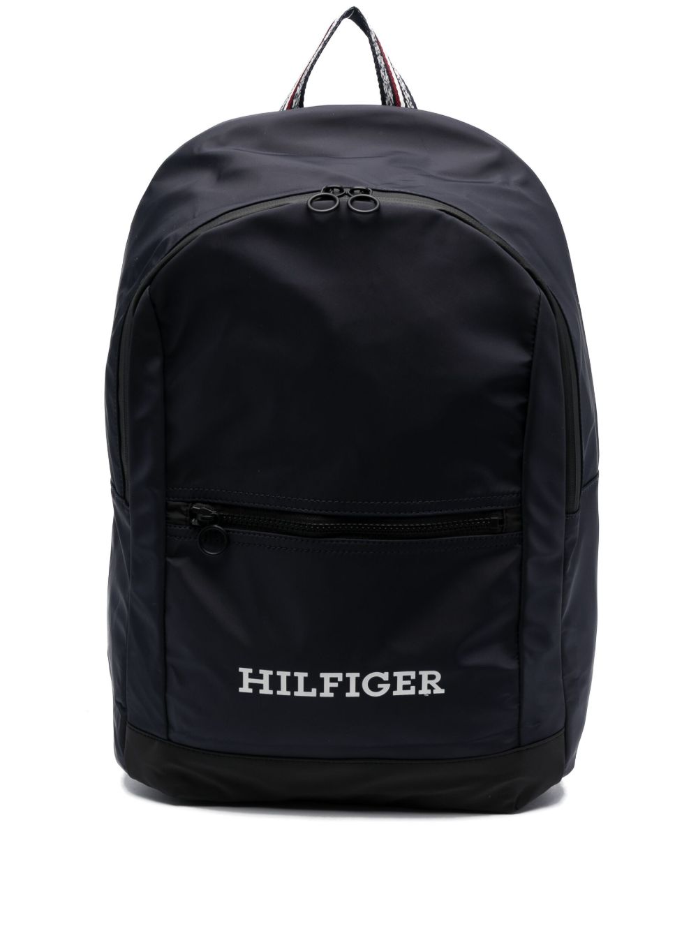 Tommy Hilfiger logo刺绣双肩包 - 蓝色