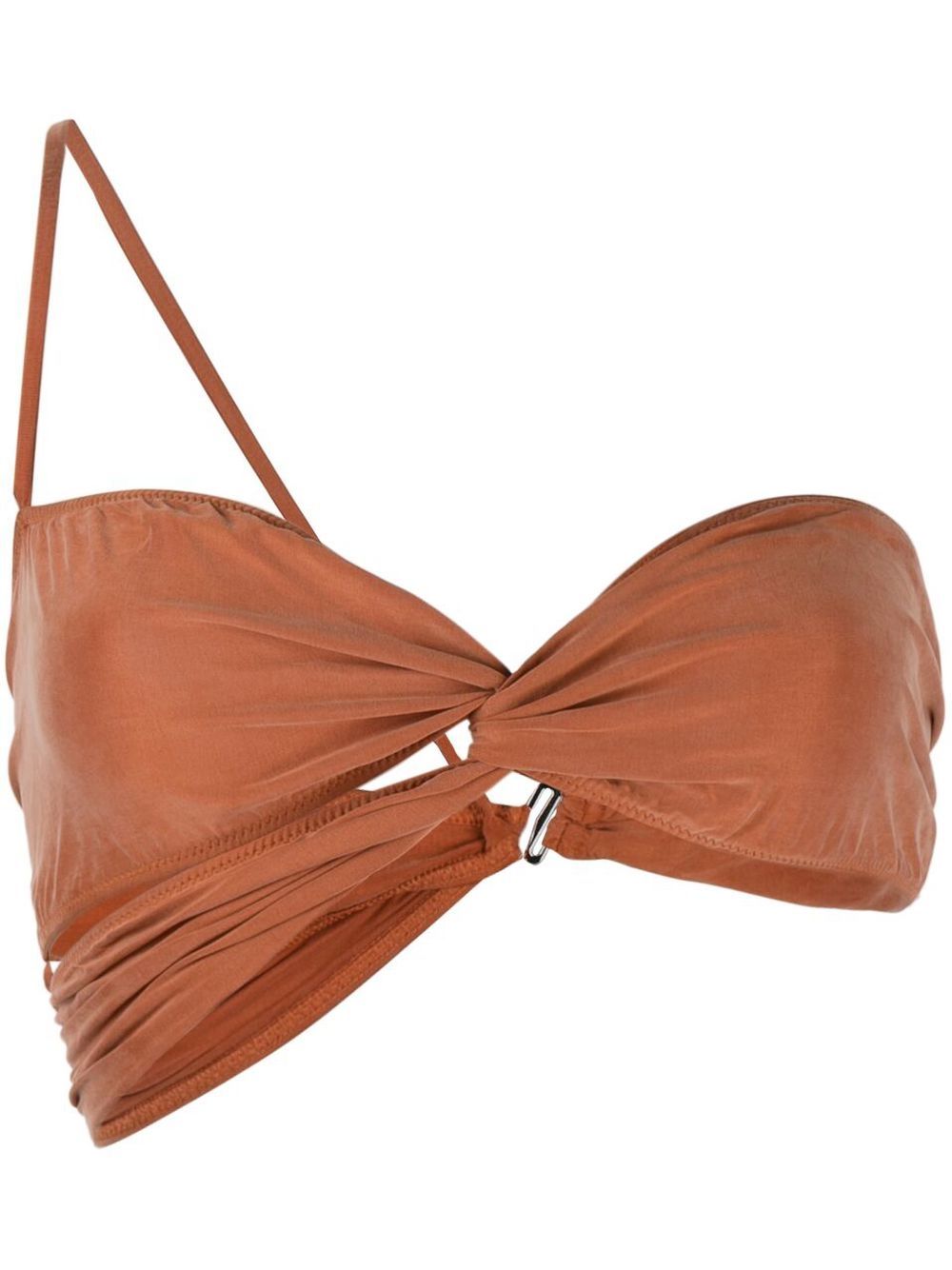 Jacquemus Le Bandeau 不对称上衣 - 红色