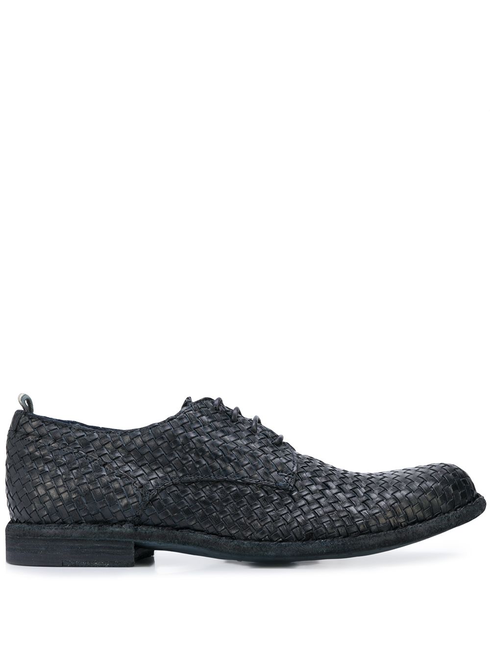 Officine Creative Princeton 010 编织德比鞋 - 蓝色