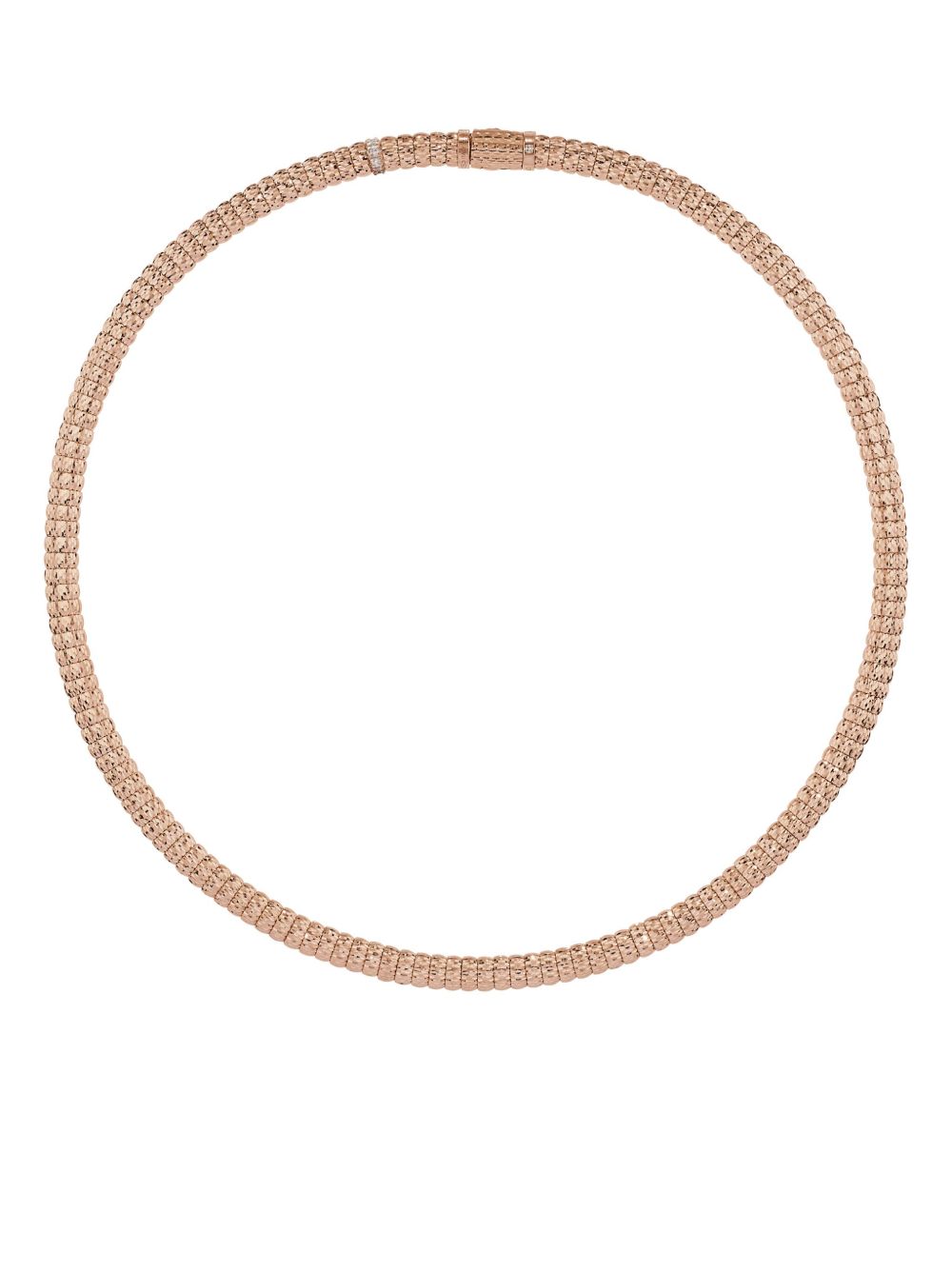 Officina Bernardi 18K玫瑰金 Enigma 钻石项链 - 粉色