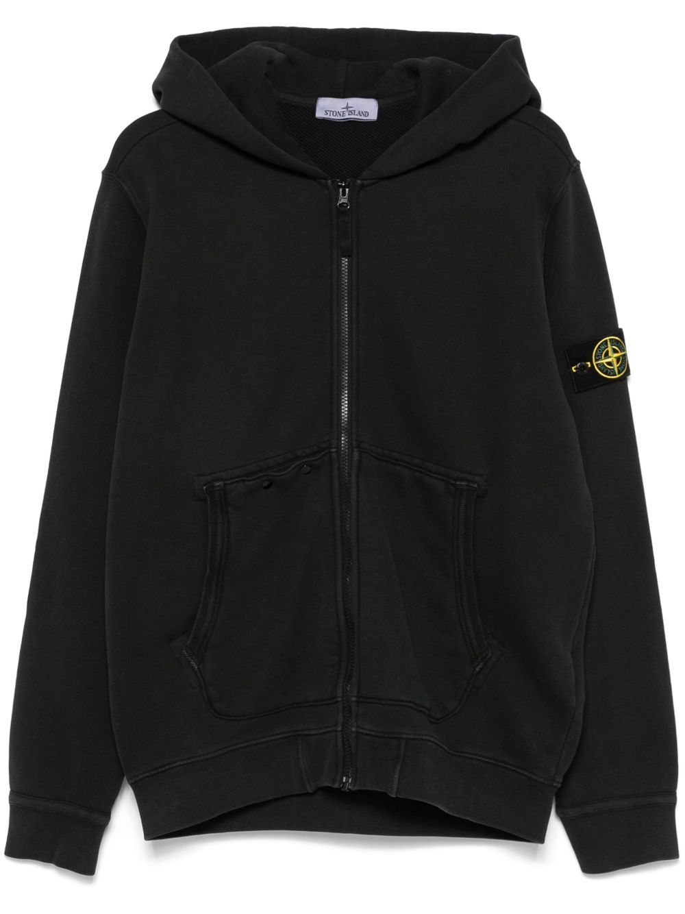 Stone Island 罗盘徽章连帽衫 - 黑色