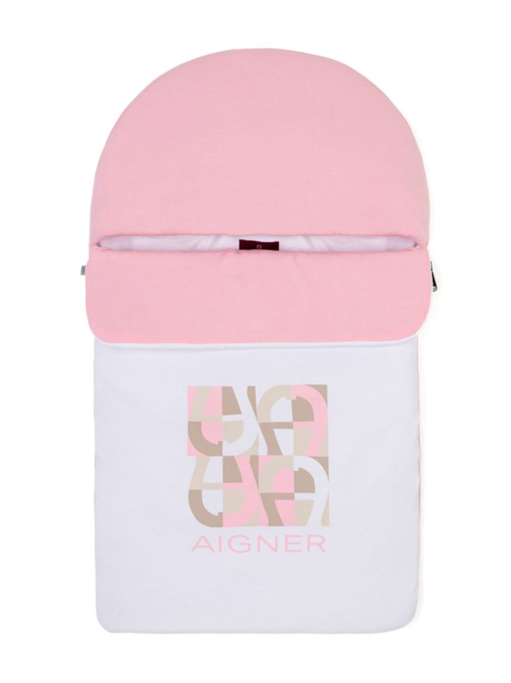 Aigner Kids logo印花毯子 - 白色