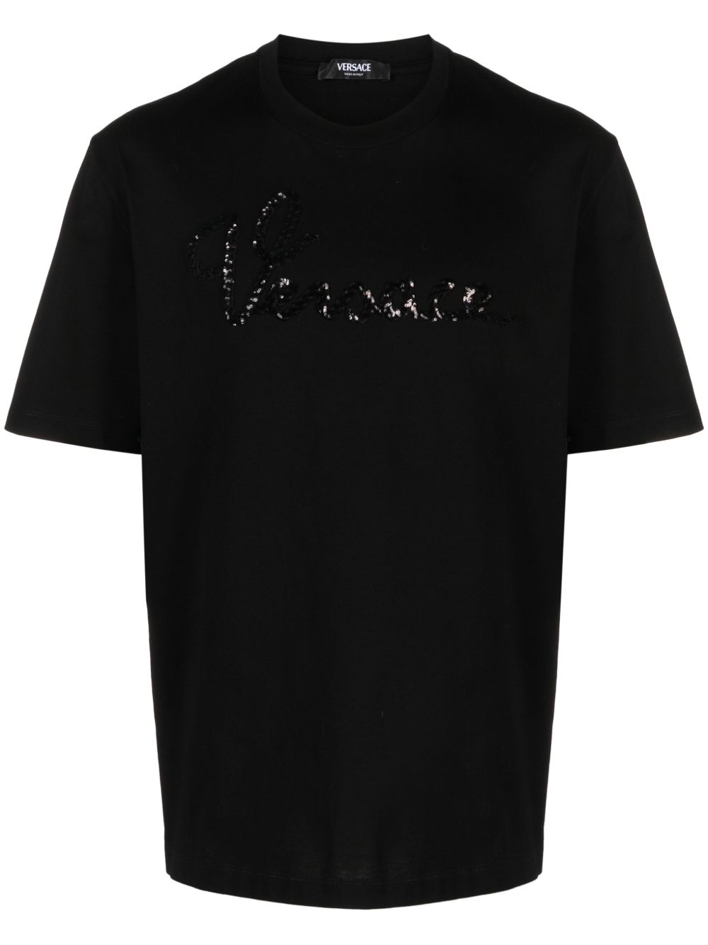 Versace Versace Nautical 棉polo衫 - 黑色