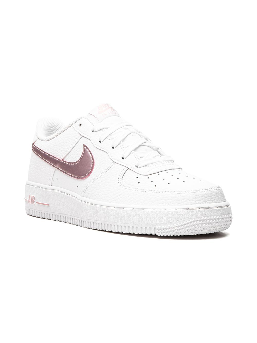 Nike Kids Air Force 1 低帮运动鞋 - 白色