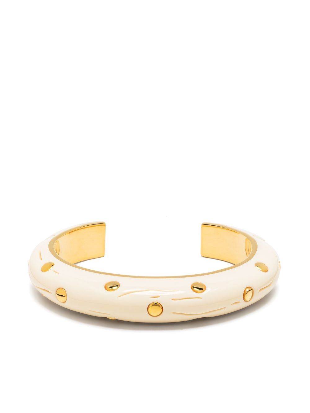 Aurelie Bidermann 铆钉缀饰露背手镯 - 金色