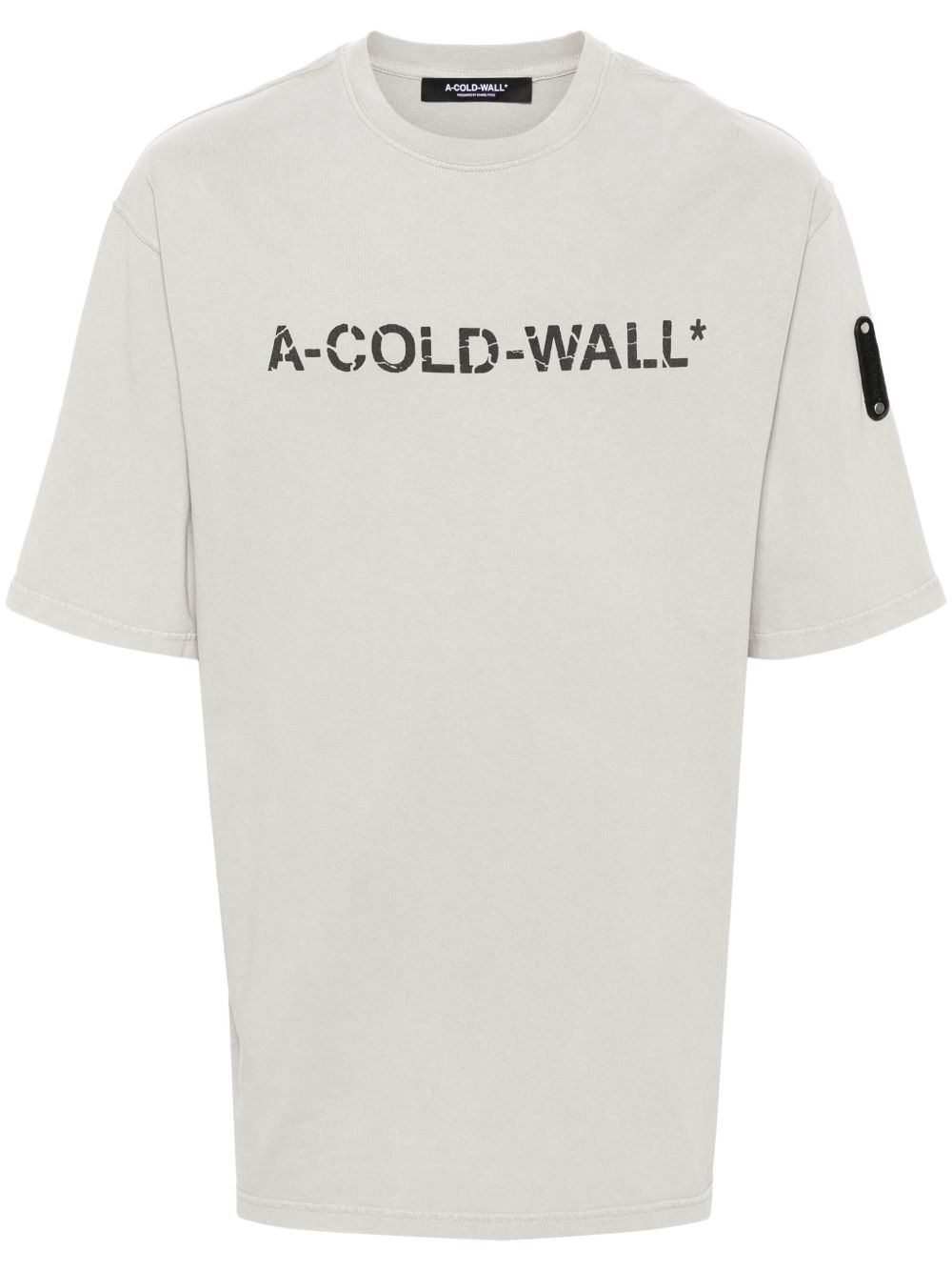 A-COLD-WALL* logo印花棉T恤 - 灰色