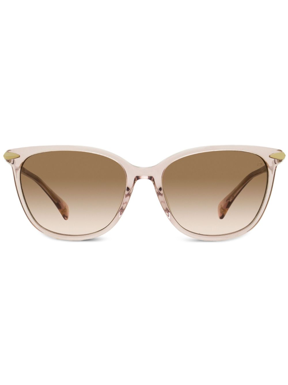 RAG & BONE EYEWEAR 透明长方形镜框太阳眼镜 - 中性色