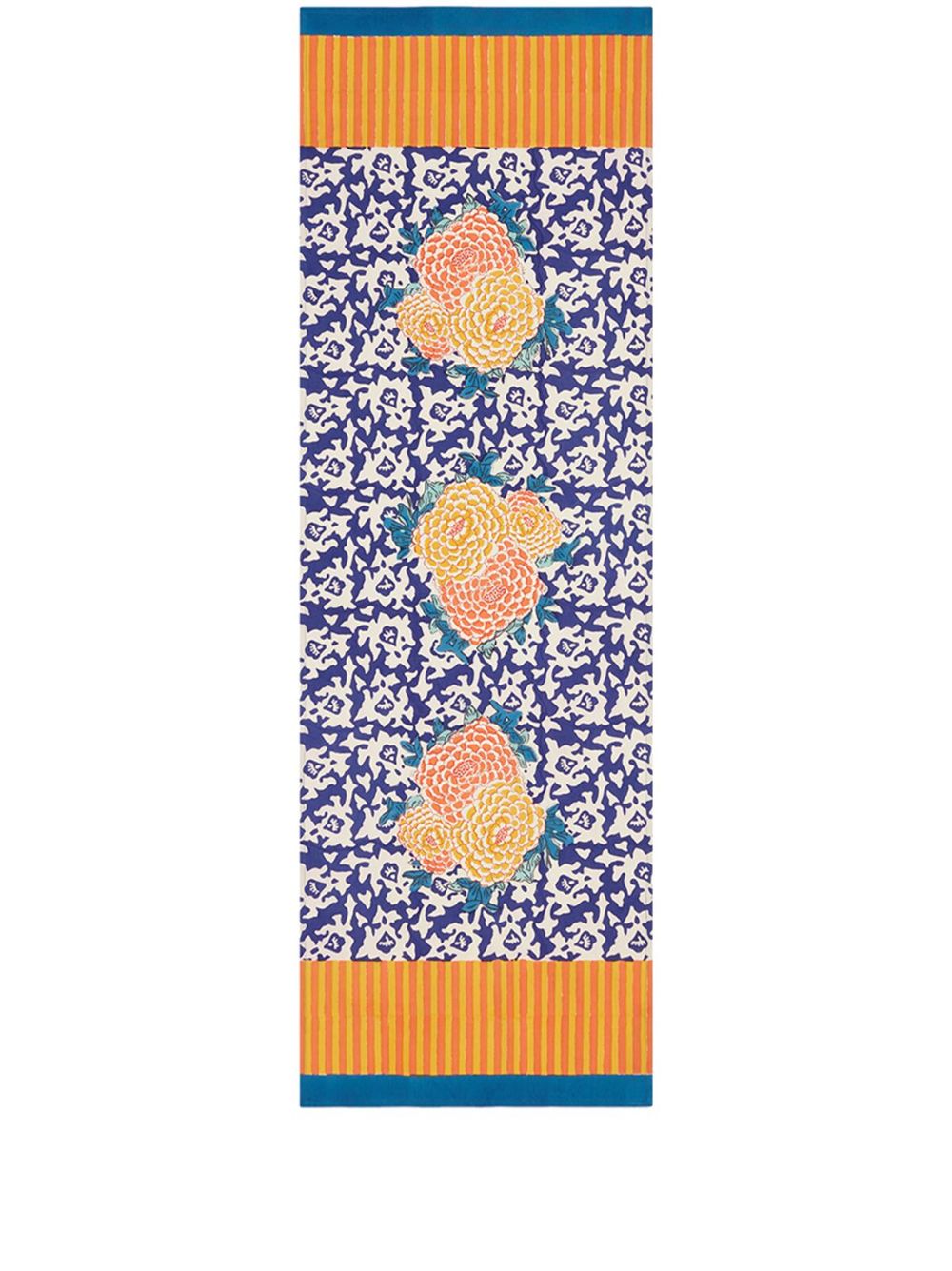 Lisa Corti Arabesque Corolla 桌布（150厘米 x 50厘米） - 蓝色