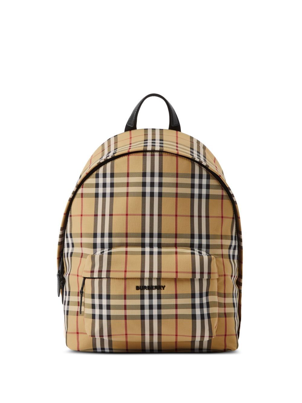 Burberry Jett 经典格纹双肩包 - 褐色