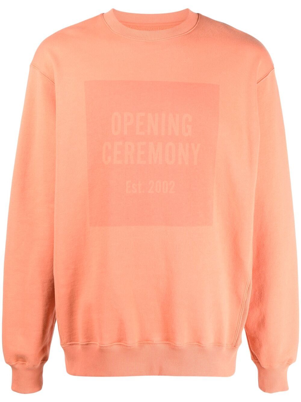 Opening Ceremony 盒形logo印花卫衣 - 橘色