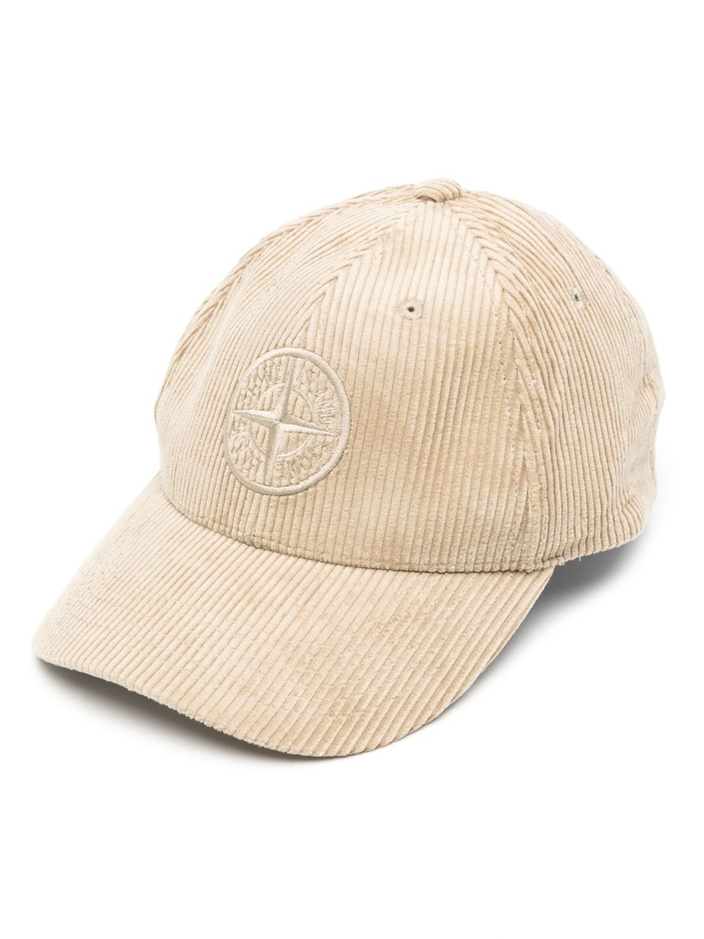 Stone Island Compass 灯芯绒棒球帽 - 中性色