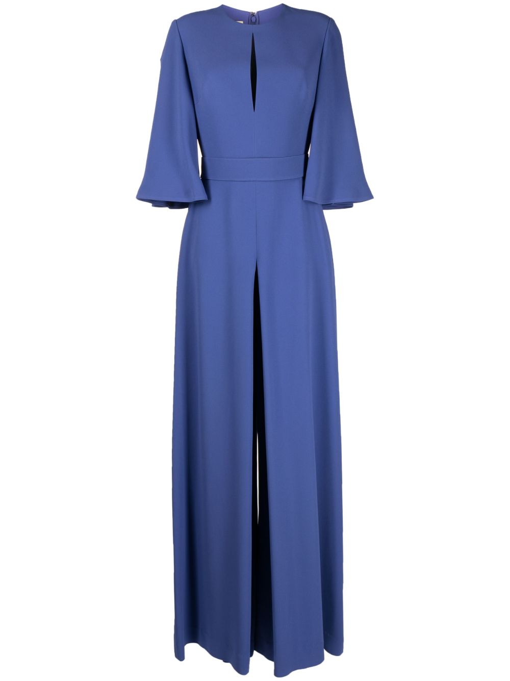 Elie Saab Cady 镂空连体长裤 - 蓝色