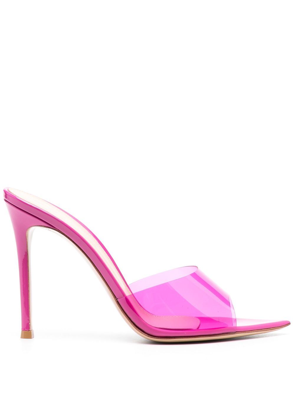 Gianvito Rossi Elle 透明高跟凉鞋 - 粉色