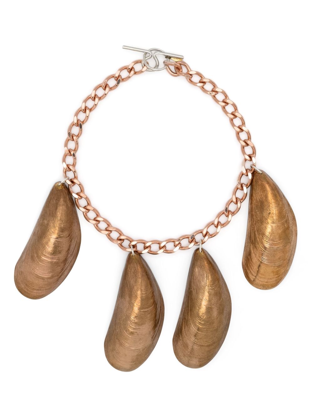 Wouters & Hendrix large-mussels chain necklace - 金色