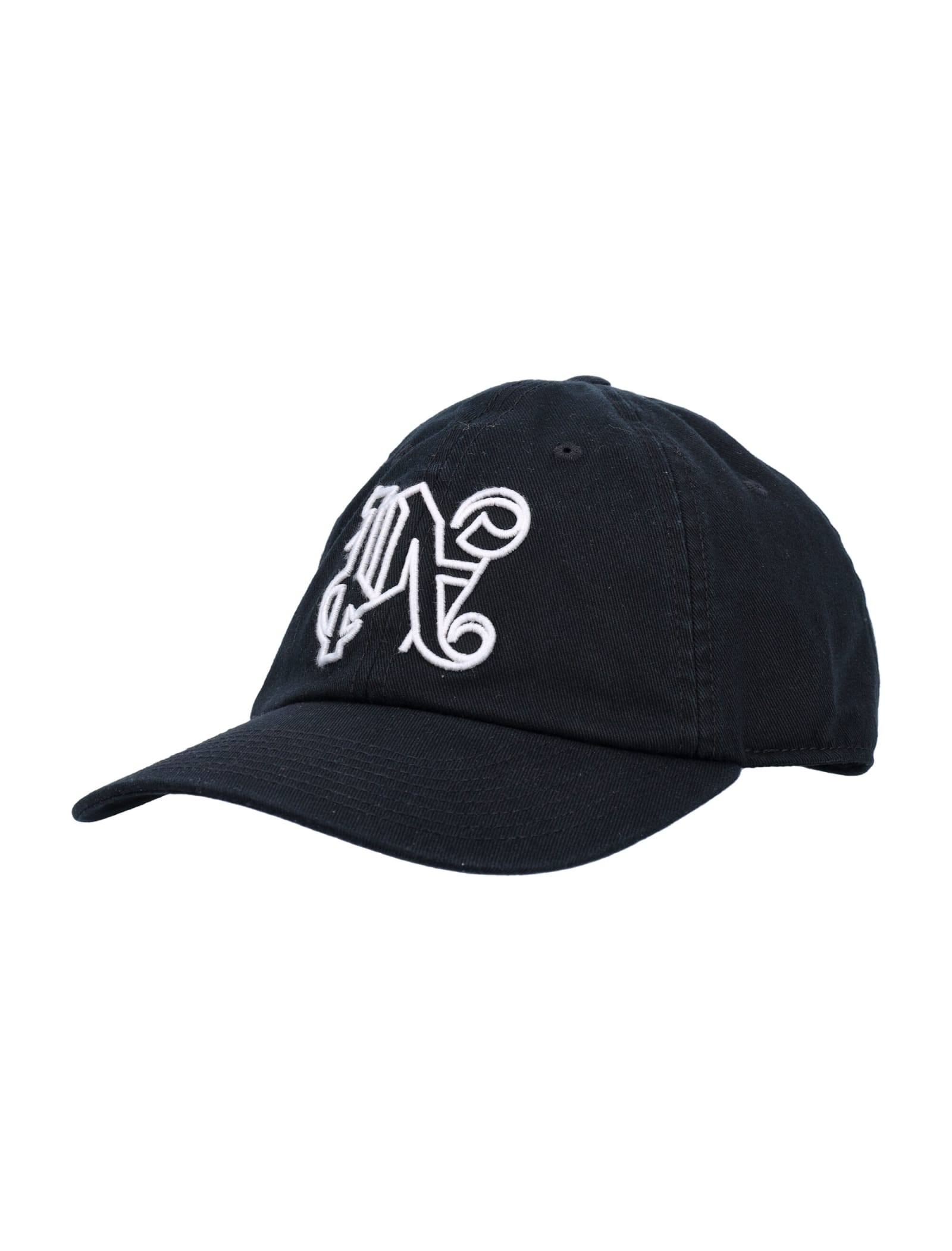 Palm Angels Black Cotton Cap