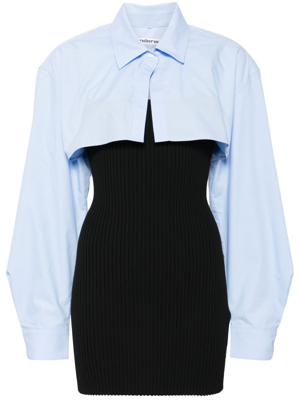 Alexander Wang 短款衬衫裙 - 蓝色