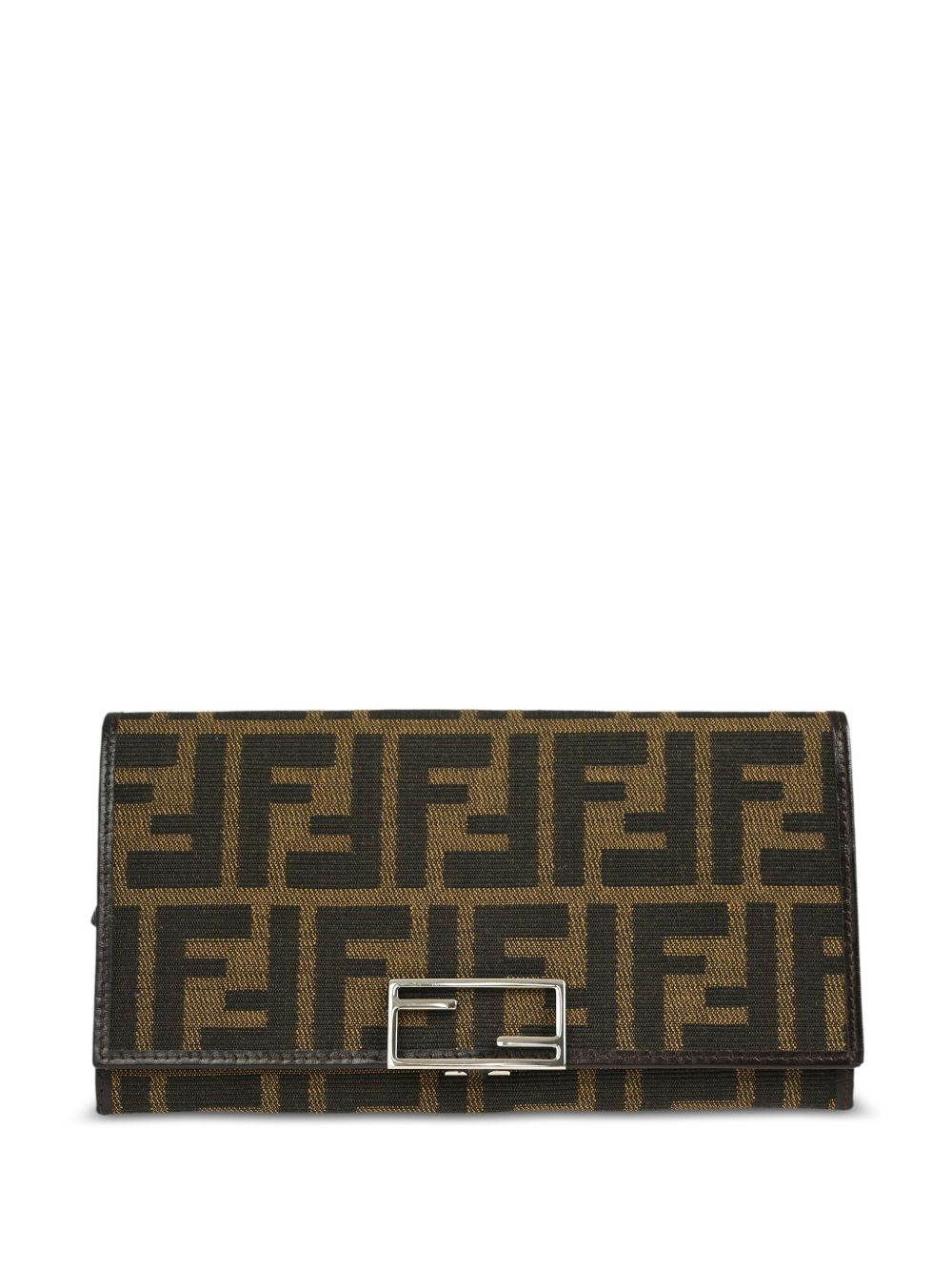 Fendi Pre-Owned Zucchino 钱包（1990-2000年典藏款） - 褐色
