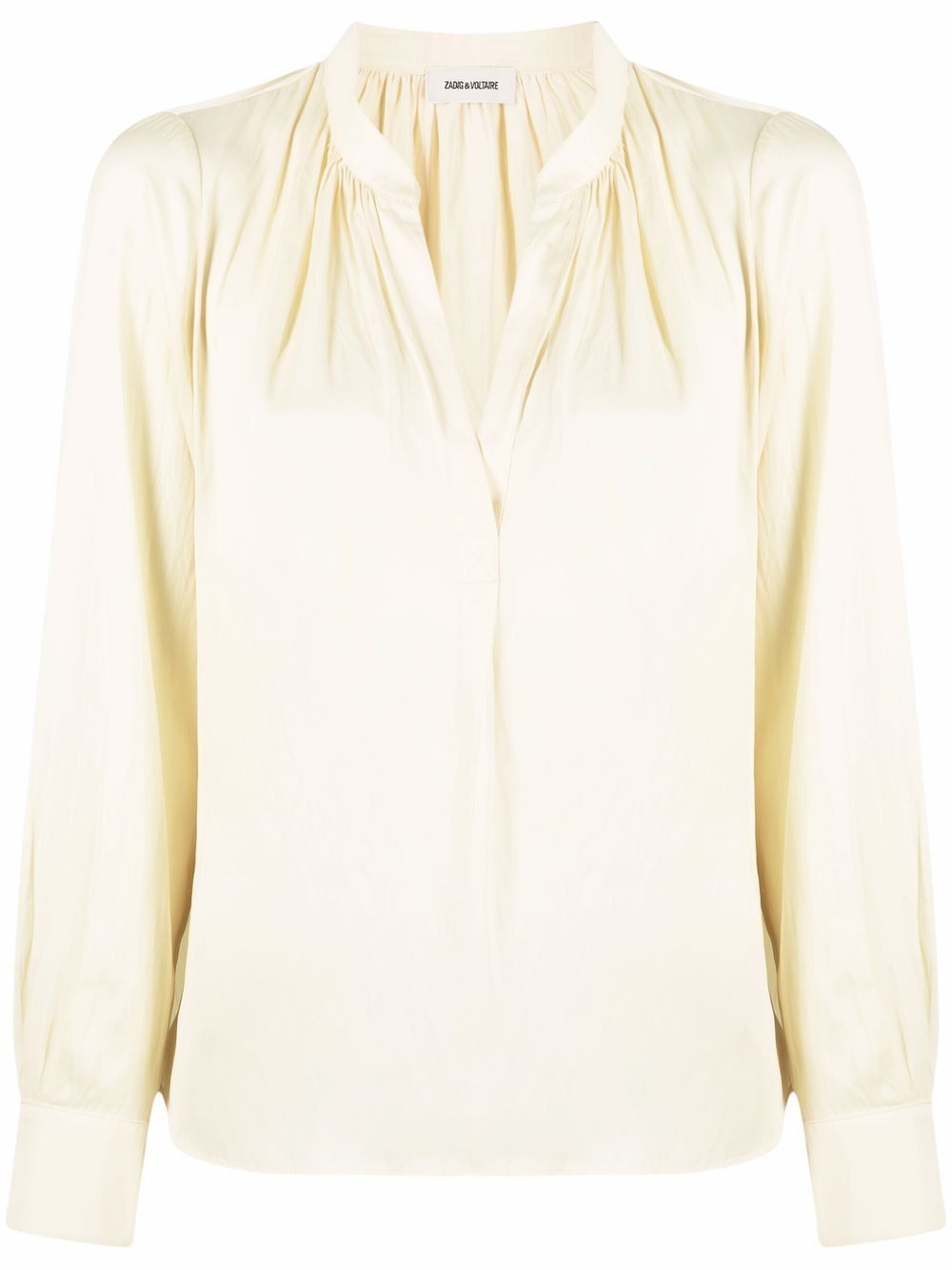 Zadig&Voltaire Tink 缎面罩衫 - 黄色