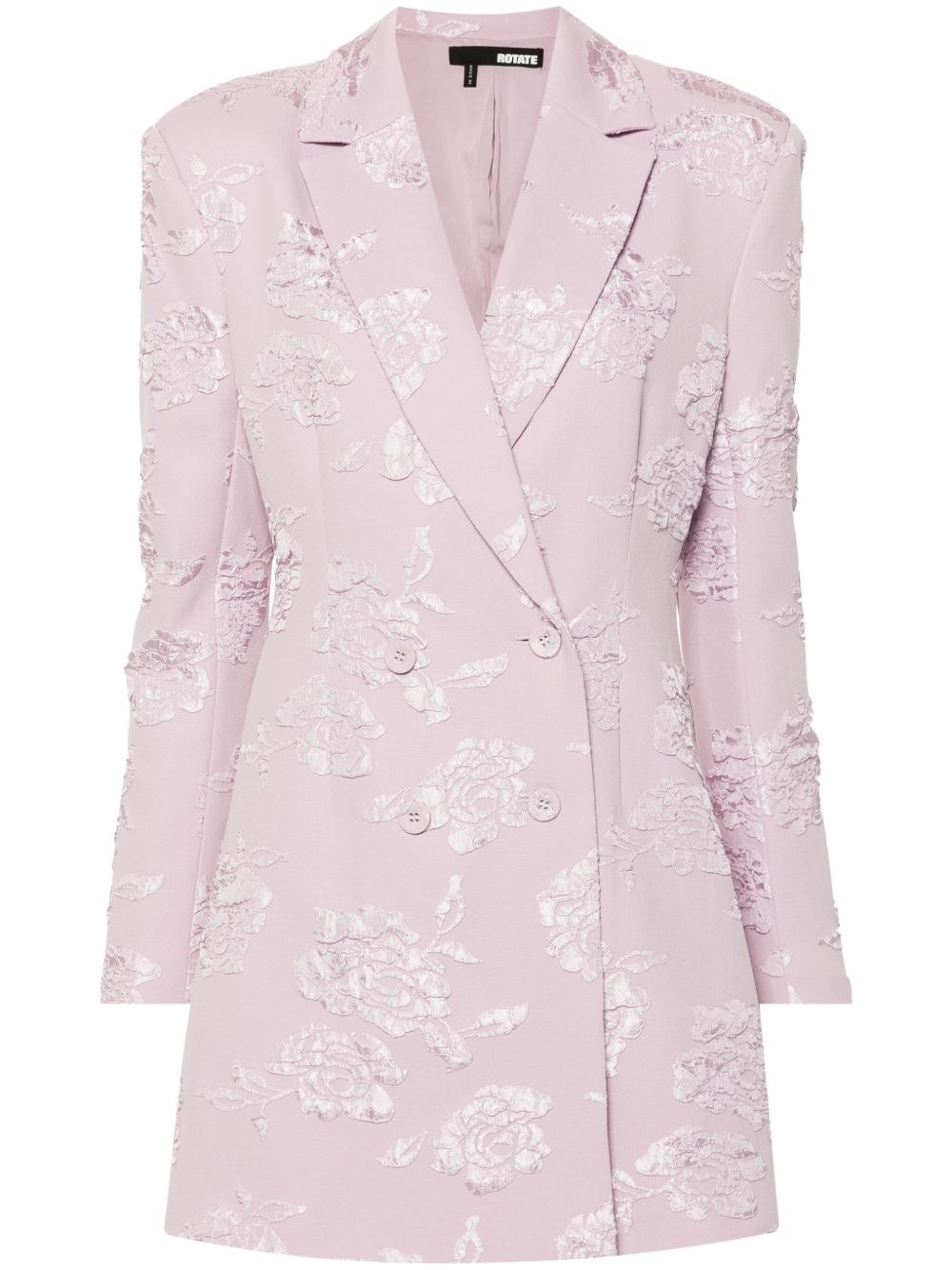ROTATE BIRGER CHRISTENSEN 提花迷你连衣裙 - 粉色