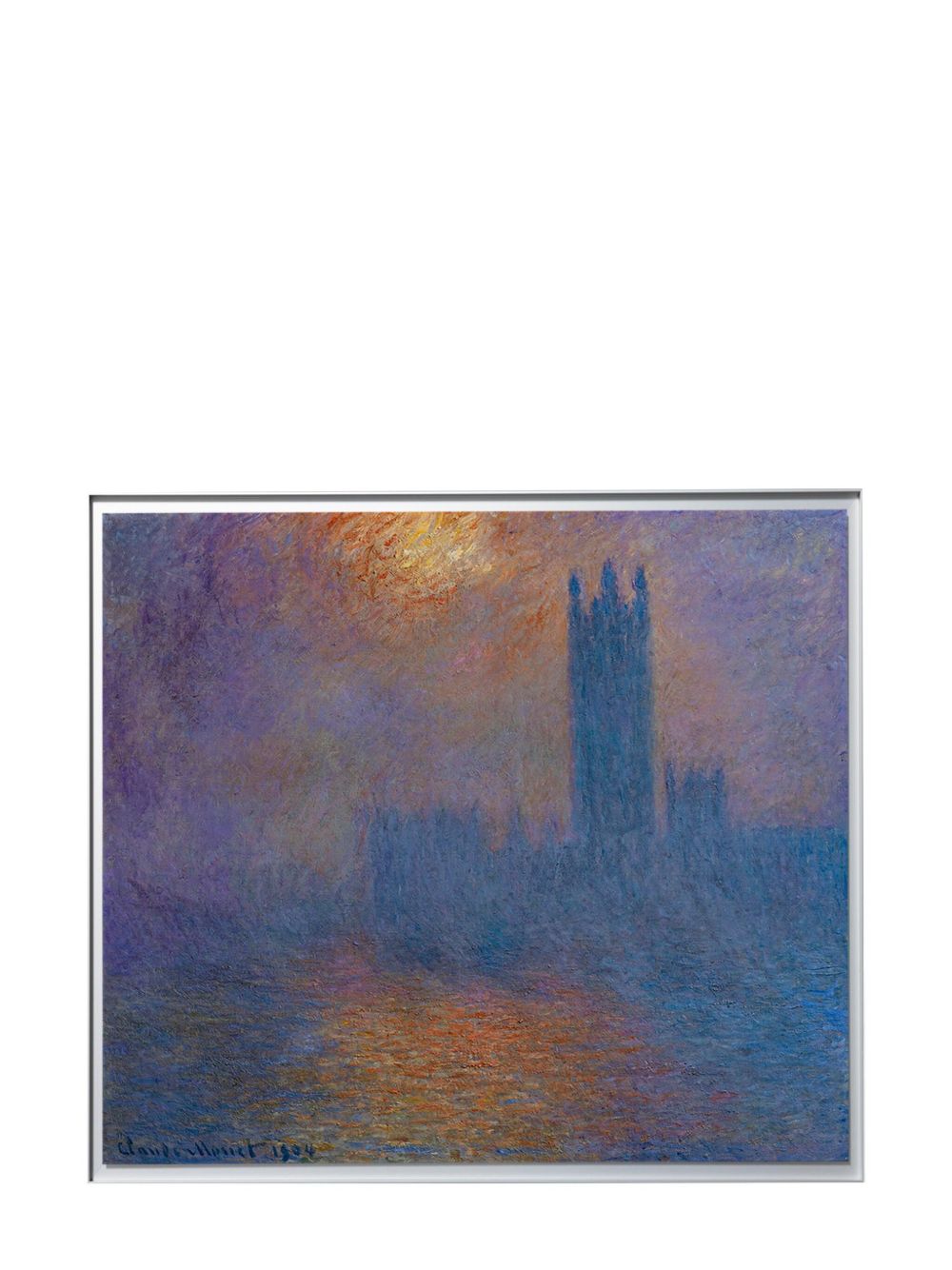 LITO Masters Claude Monet London, Houses of Parliament, 1904 - 蓝色