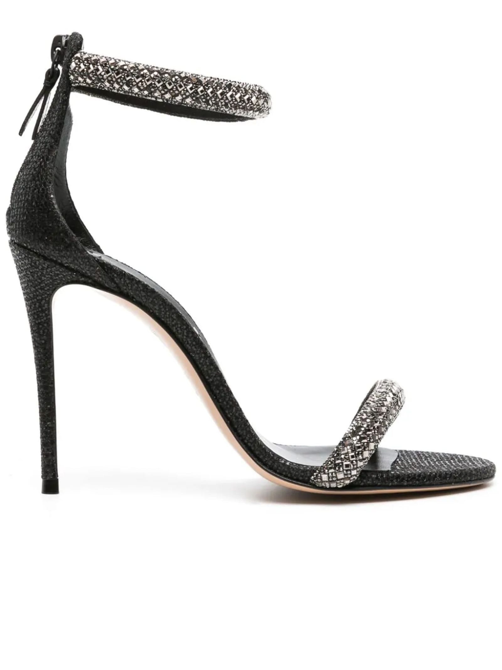 Casadei Black Scarlet Stratosphere 110 Mm Sandals